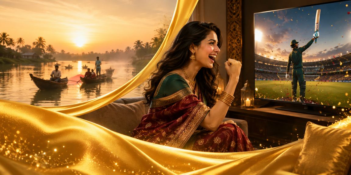 বরিশালে ভিআইপি বোনাস উপভোগ করছেন শাড়ি পরা বাংলাদেশি মডেল